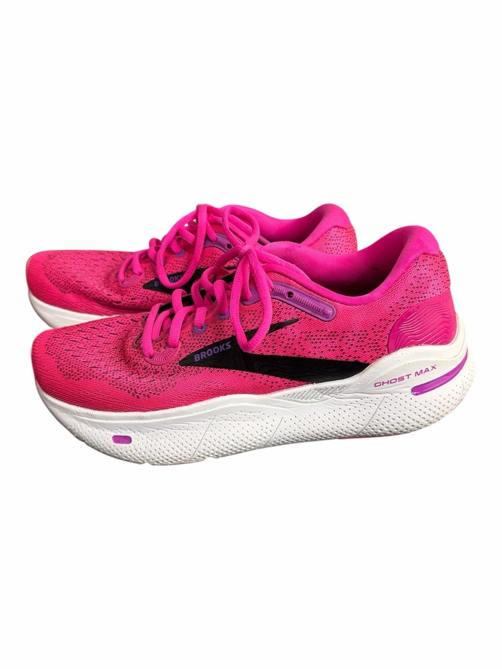 Brooks Ghost Max Women's Running Shoes - Pink size 7.5 B EEUC